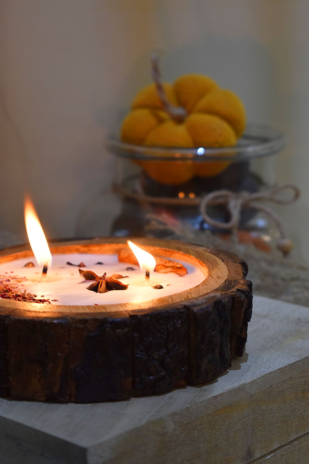 Rustic Spice Bark Candle