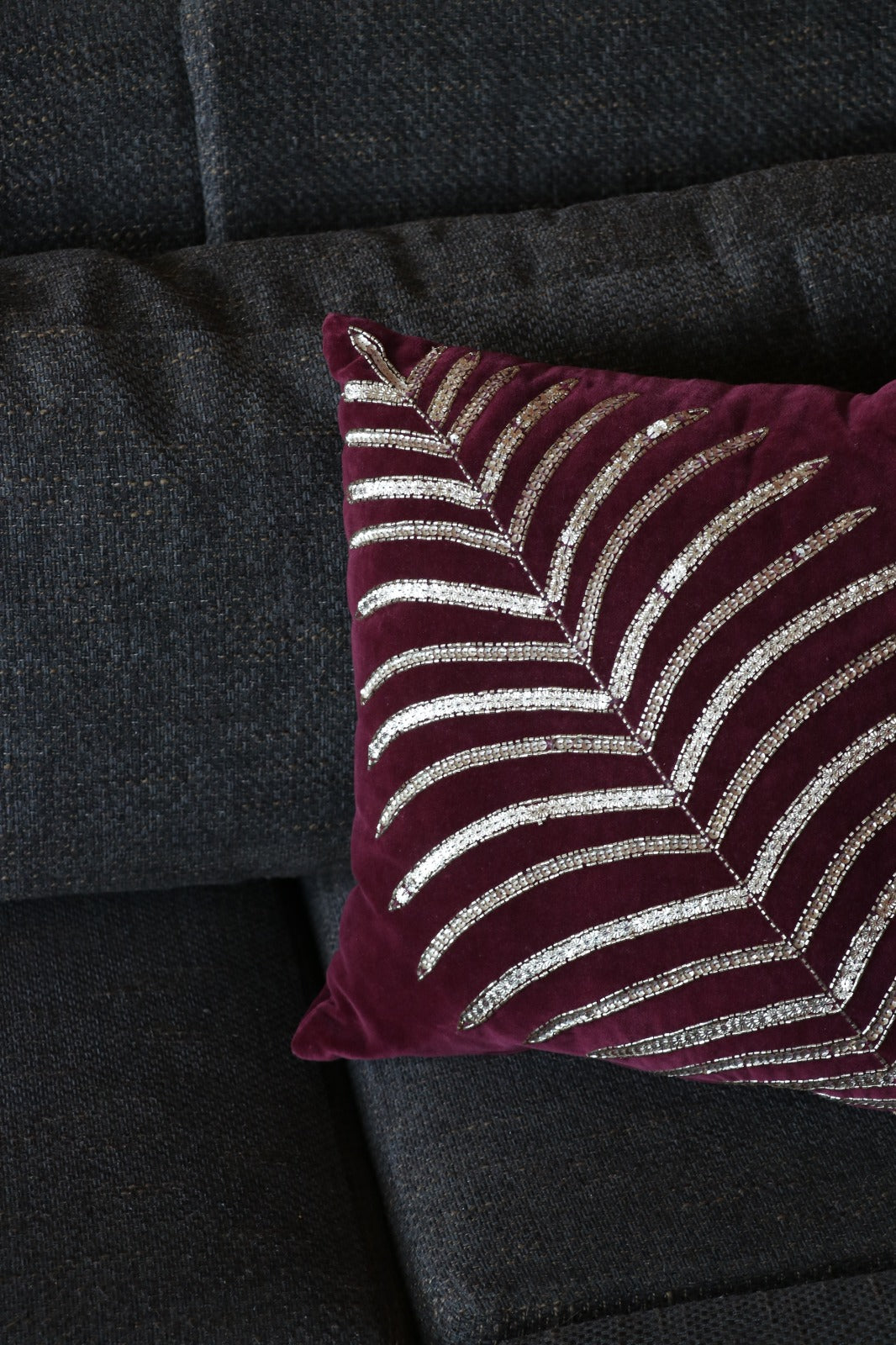 Velvet Palm Luxe Cushion