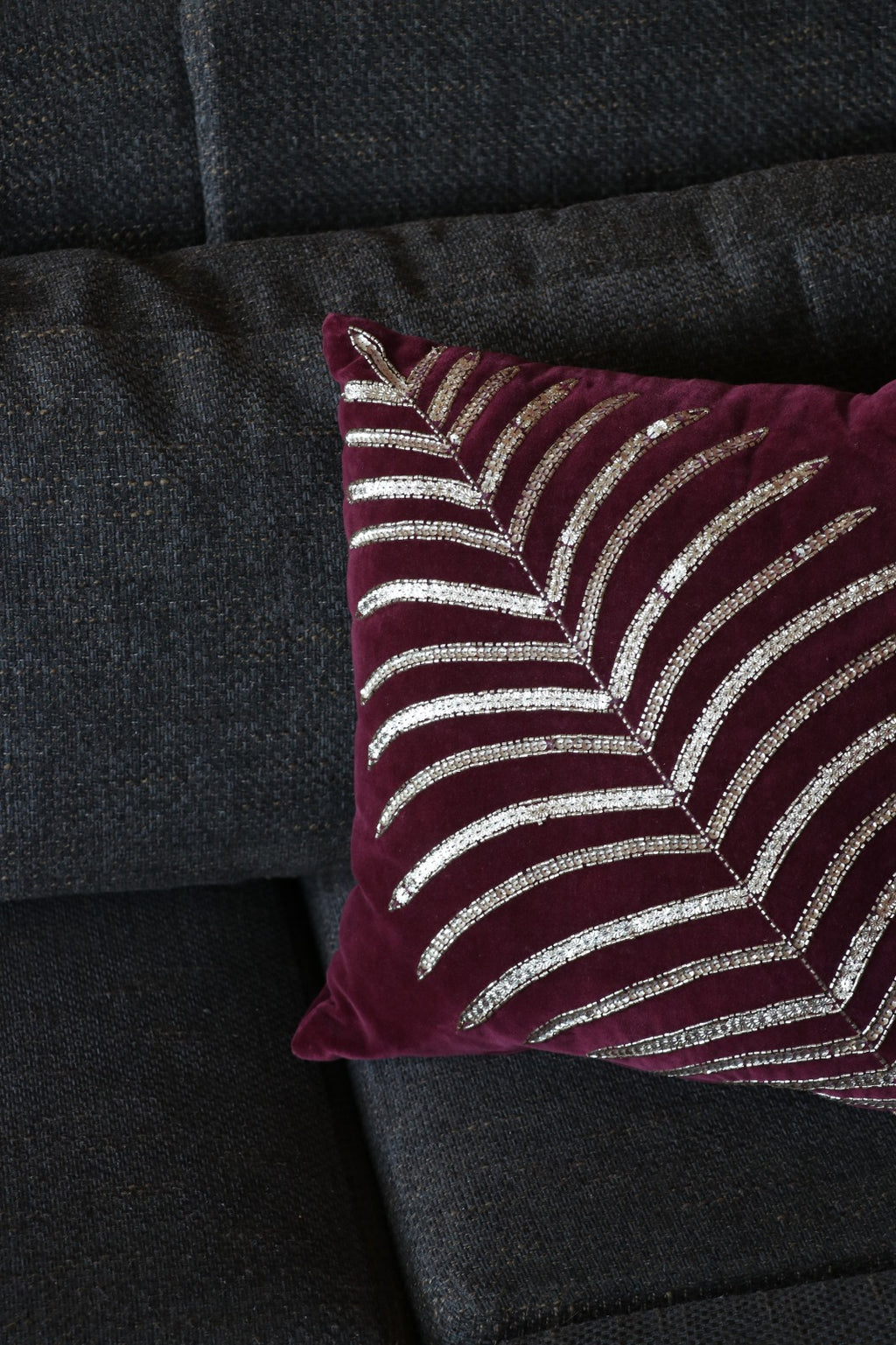Velvet Palm Luxe Cushion